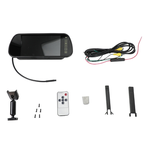 Apoyo 12-36V entrada 7 pulgadas OEM monitor de espejo retrovisor con conector RCA