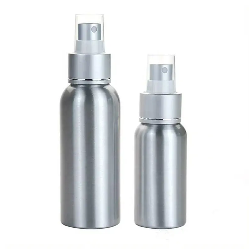 150Ml 200Ml 300Ml 500Ml Aluminium Nevel Spuitfles Cosmetica Bodylotion Metalen Fles Plastic Pompdop