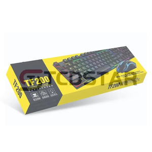 Teclado mecánico TF200 con luz LED para videojuegos y ratón, venta al por mayor de fábrica, 2023 - Product Image 1