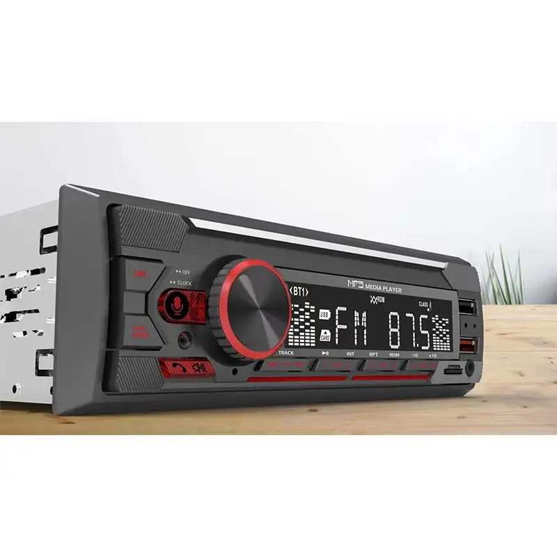 Fm Radio Stereo Charger 2 Dual Usb Mobil Bt 12V 24V 1 Din Aux In Receiver Mobil Mp3 Player