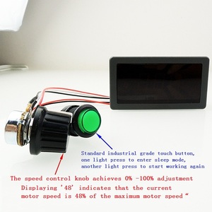 CCM5D digital <strong>display</strong> <strong>PWM</strong> DC motor speed <strong>controller</strong> 6V12V24V stepless speed control switch <strong>display</strong> case - Product Image 3