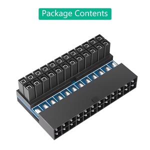 ATX <strong>24Pin</strong> <strong>Adapter</strong> 90 Degree 24 Pin Power Plug for Computer Mainboard Modular Power Supply Cables Computer Accessories - Product Image 6