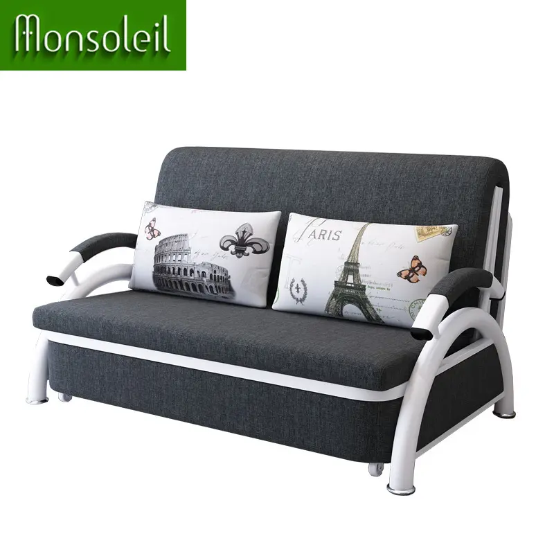 Canapé-lit pliant et moderne, vente en gros d'usine, tissu de qualité supérieure pour salon, cadre métallique