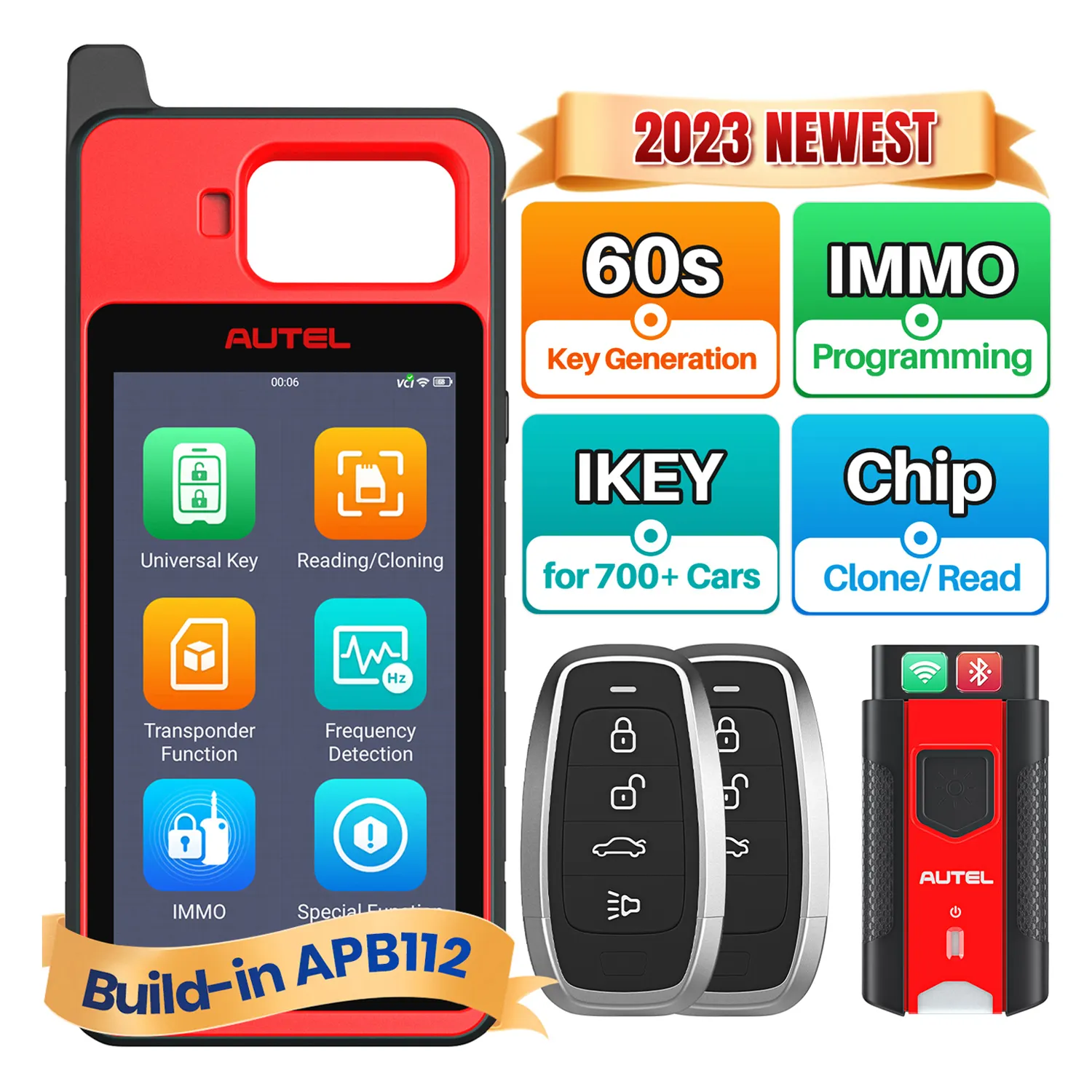 Autel MaxiIM KM100 X KM100X, tienda oficial, máquina de programación de llaves, programador Ikey para coches, copia de Altar, herramientas de diagnóstico de vehículos