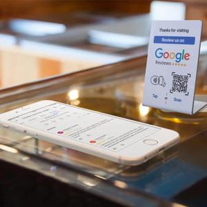 Бесплатный дизайн, подставка для отзывов Google, подставка для отзывов с одним нажатием, QR-код, быстрая сканирование, программируемая NFC, Google, обзор, подставка для карт - Product Image 6