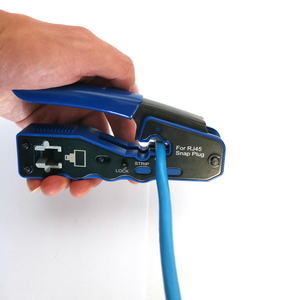 เครื่องมือการจีบสายเคเบิลเครือข่าย RJ45 & RJ11 RJ12 Usepass หลายตัวผ่านทางหัวคริสตัลเครื่องมือจีบ EZ - Product Image 4