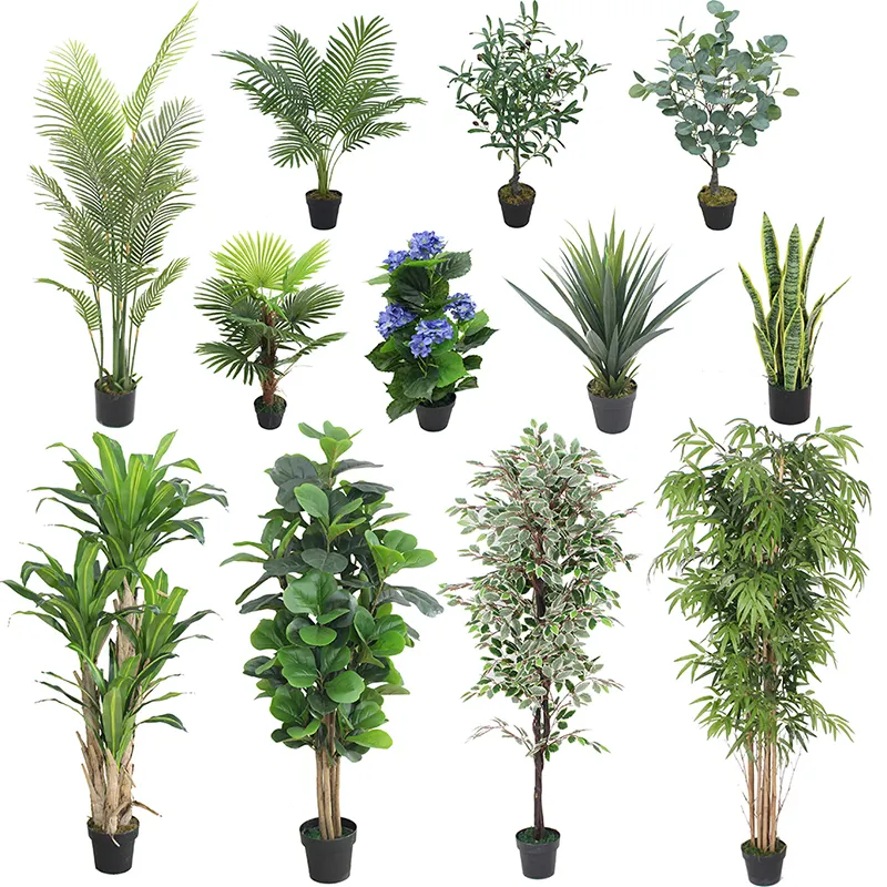 Yapay çim bitkiler sıcak satış, yeni tasarım çim bonsai ev dekorasyon yapay bitkiler için iyi kalite