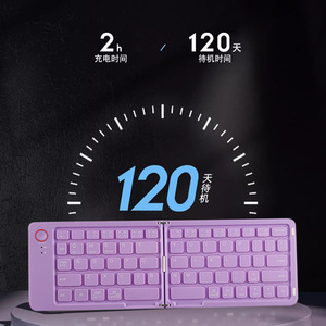 Producto de regalo Mini teclado Bluetooth plegable doble adecuado para iPad Tablet teléfono móvil computadora teclado inalámbrico portátil - Product Image 2