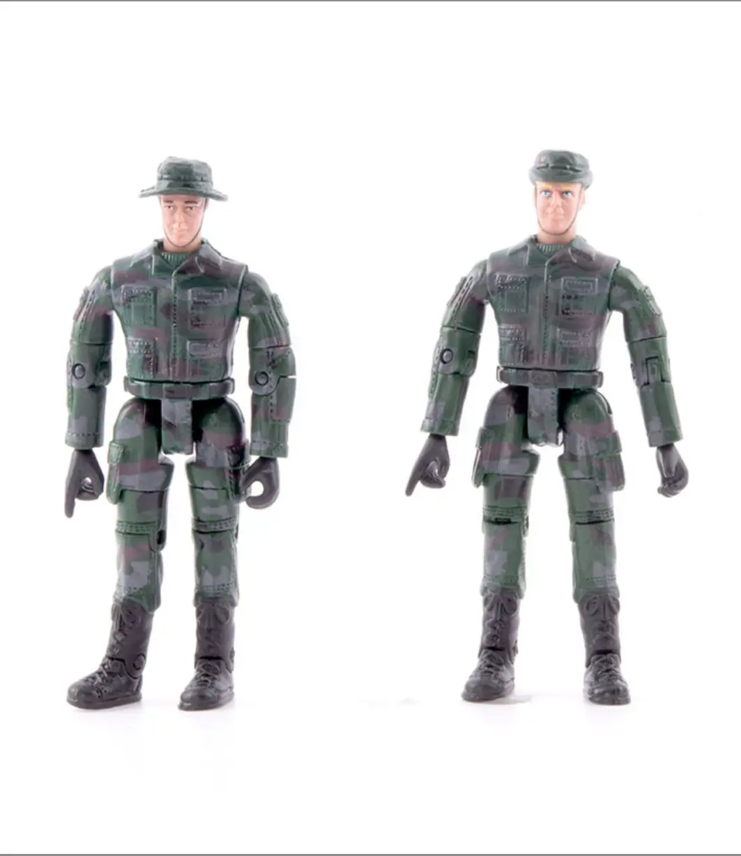 Atacado venda quente barato preço crianças plástico soldado móvel e militar modelo brinquedo kits