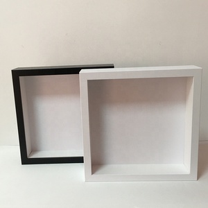 2 Inch Deep White and Black 8x8 9x9 <strong>10x10</strong> square Shadow Box <strong>Frame</strong> for Paper Arts Origami 3D Shadow Box <strong>Frame</strong> - Product Image 3