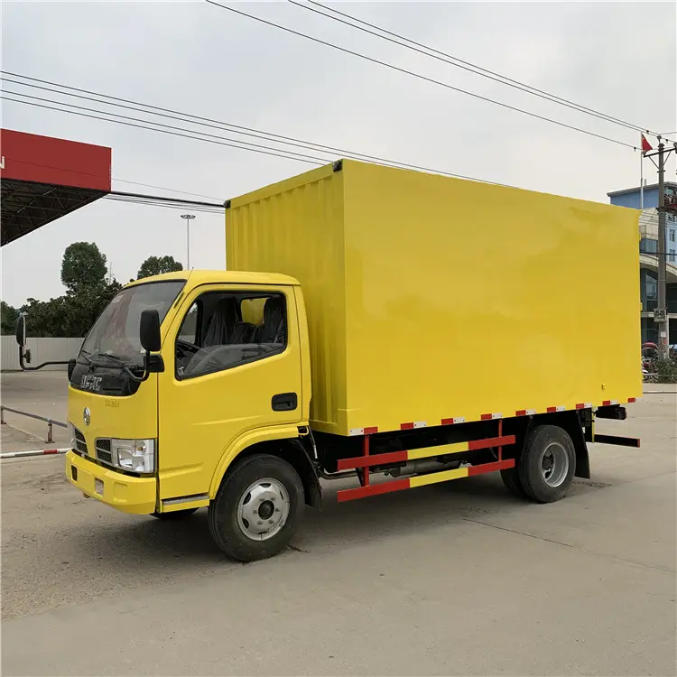 Dongfeng รถบรรทุกตู้สินค้าขนาด4เมตร RHD,รถบรรทุกตู้ขนาดเล็ก3-4T ในมาลาวี