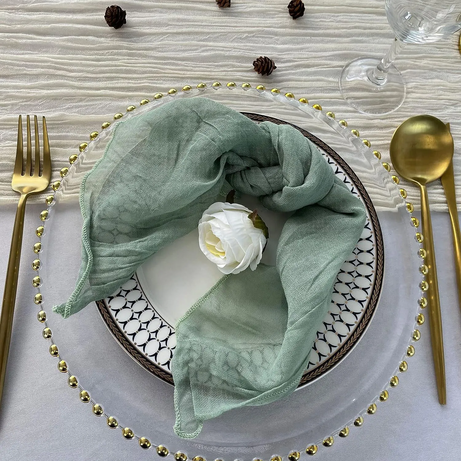 Paño de servilleta de dobladillo personalizable, gran calidez negra para la mesa, servilletas de tela de queso