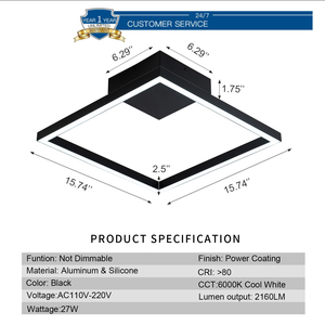 Sell Well New Type <strong>Led</strong> Square Line Simple Modern Style Ceiling Light 40*40 <strong>Cm</strong> 18w Ceiling Lamps for Sale - Product Image 3