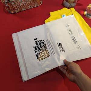 F SC可生物降解回收纸袋定制平板玻璃纸信封处理袋包装礼品袋 - Product Image 6