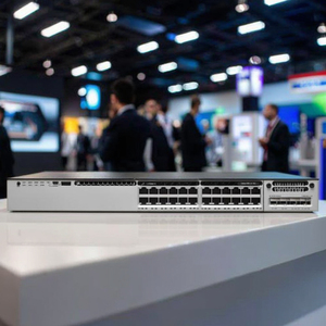 ホットセールCSC 3850 24ポートギガビットマネージドイーサネットスイッチLANベーススタック可能SNMP QoS WS-C3850-24T-L - Product Image 1