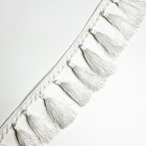 服装工艺品纺织品定制涤纶多色打结刷流苏流苏饰边 - Product Image 5
