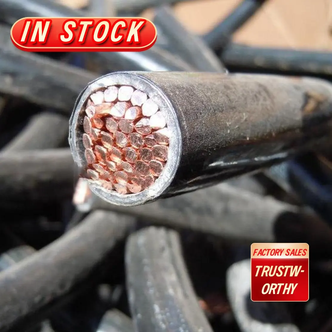 High Corrosion Resistance 99.99% Mill-berry Copper Cable Scrap Insulated Copper Wire Scrap