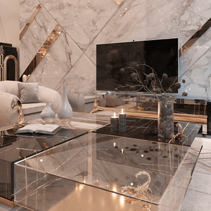 Mesa Central De Luxo High-<span class=keywords><strong>end</strong></span> Sala De Estar Casa Villa Nova Mesa Lateral Mesas De Café Retangulares