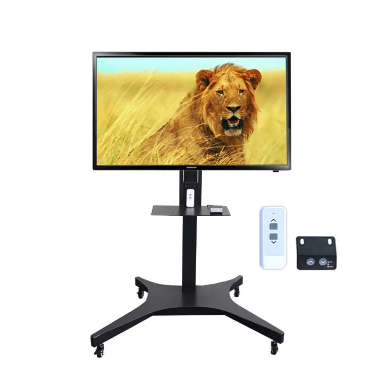 Carrinho de televisão portátil, para casa, celular, tv, suporte com bandeja, vesa, suporte para 30 "-70", lcd tv led, carrinho com rodas de castor