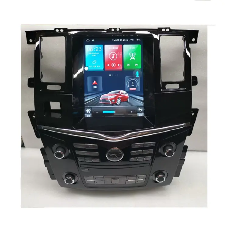 Оптовая продажа, 9,7 дюймов, Android 12, автомобильный радиоприемник, DVD-плеер, деревянный цвет для Nissan патруль армады с радио, Wi-Fi BT
