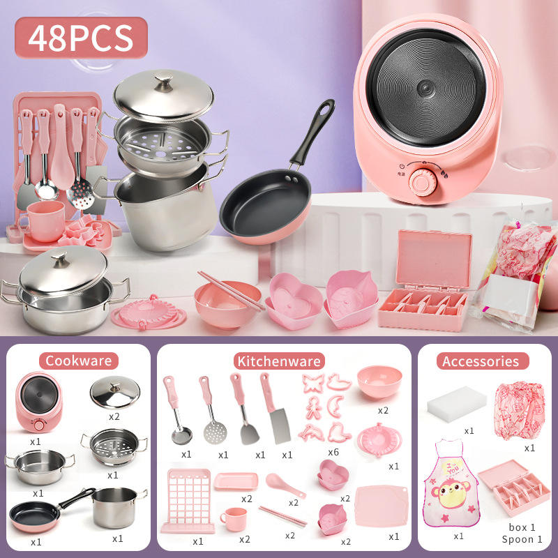 Coffret e-commerce 48 pièces rose chef royal choisi