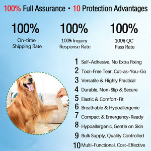 Vendas Adhesivas Elásticas Transpirables No Tejidas de 5 cm * 4,5 m para Botiquines de Primeros Auxilios, Atletismo, Hinchazón, Esguinces, Vendajes para Animales - Product Image 2