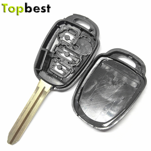 3 düğmeler otomatik boş tuşları değiştirme TOY43 Blade uzaktan araba anahtarı kabuk durumda Fob t-oyota c-amry için logo ile - Product Image 4