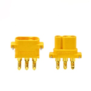Orijinal Amass sağ açı MR30 MR30PW 3Pin yatay PCB konektörü erkek kadın 3 Pin MR30PW-M MR30PW-F fiş adaptörü için kurulu - Product Image 1