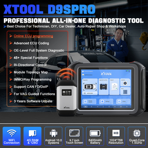XTOOL D9S Pro Ecm Programmier werkzeug Remote Key Decoder Programmierer Obd Scanner 45 All-in-One-Diagnose gerät für alle Autos zurücksetzen