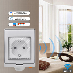 Directo de fábrica IP55 resistente a la intemperie WiFi Smart Socket 250V 16A Tuya APP Control remoto conectividad NFC envío rápido para exteriores - Product Image 4
