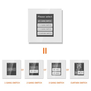Fabrika fiyat Lanbon ev otomasyon 4 modları değiştirilebilir ışık ve perde LCD WIFI akıllı anahtar Tuya ve elma ile çalışmak - Product Image 2