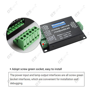 PX24506 DMX512 драйвер декодера 9A DMX 512 12V 24V Усилитель контроллер для RGB Светодиодные полосы света