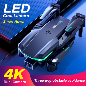 2022 Dropshipping KK3 Drone 4K profesyonel çift kamera Wifi <span class=keywords><strong>FPV</strong></span> üç tarafı engellerden kaçınma insansız Quadcopter Drones