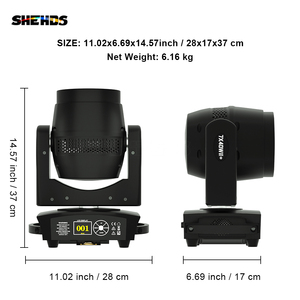 शीहैड मधुमक्खियों की आँखें 7x40w rgbw ज़ूम प्रकाश दर्पण और बिंदु नियंत्रण वाली बीम + वॉश हिलिंग हेड स्टेज <span class=keywords><strong>dmx</strong></span> - Product Image 6