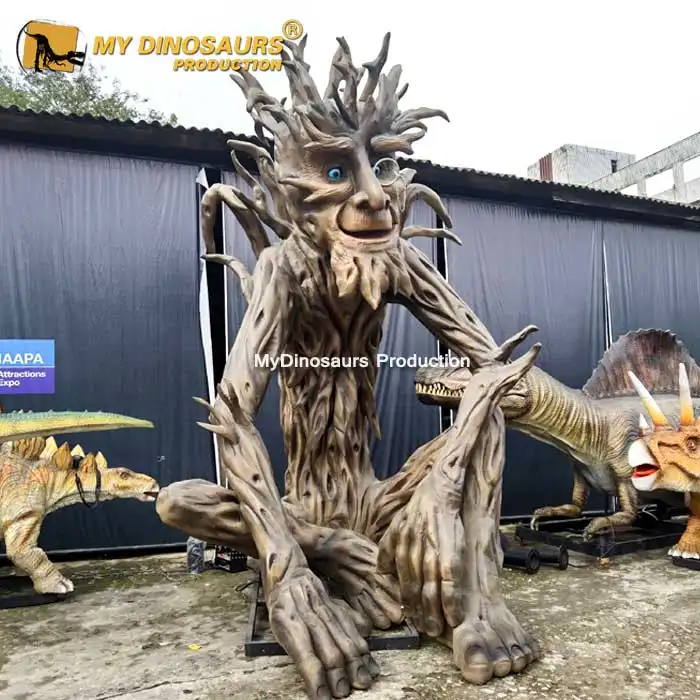 Mi Dino parque temático Prop Animatronic divertido árbol que habla