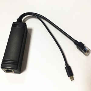 Factory Wholesale 100Mbps Power Over <strong>Ethernet</strong> 48V to 5V 3a 15W Micro Mini USB Plug Active POE Injector Splitter for Ip System - Product Image 3