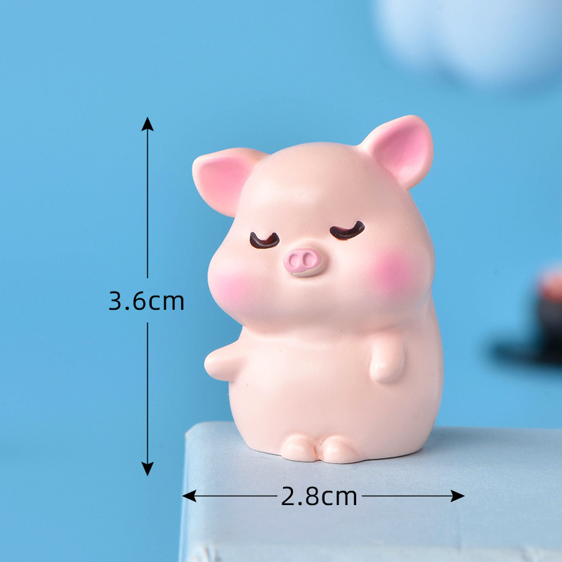 colorful No. 2 holds hands with Mr. Pig