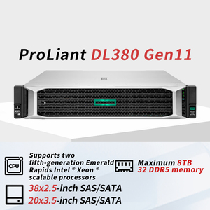 Nuovo arrivo 2U Rack Intel DL380 G11 G12 sistema PC Nas Storage GPU AI Computer data Center rete 10gbps Server dedicato - Product Image 2