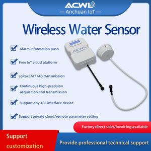 雨と水位を監視するためのAC107ワイヤレス水検出センサーが設置しやすい多くの水施設管理者に便利 - Product Image 2
