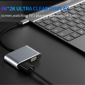 4K <strong>VGA</strong> Adapter Multi-Display USB <strong>3</strong>.<strong>1</strong> Type C to <strong>VGA</strong> Video <strong>Converter</strong> for Laptop Computer Pc 2 in <strong>1</strong> Type c Hub - Product Image 6