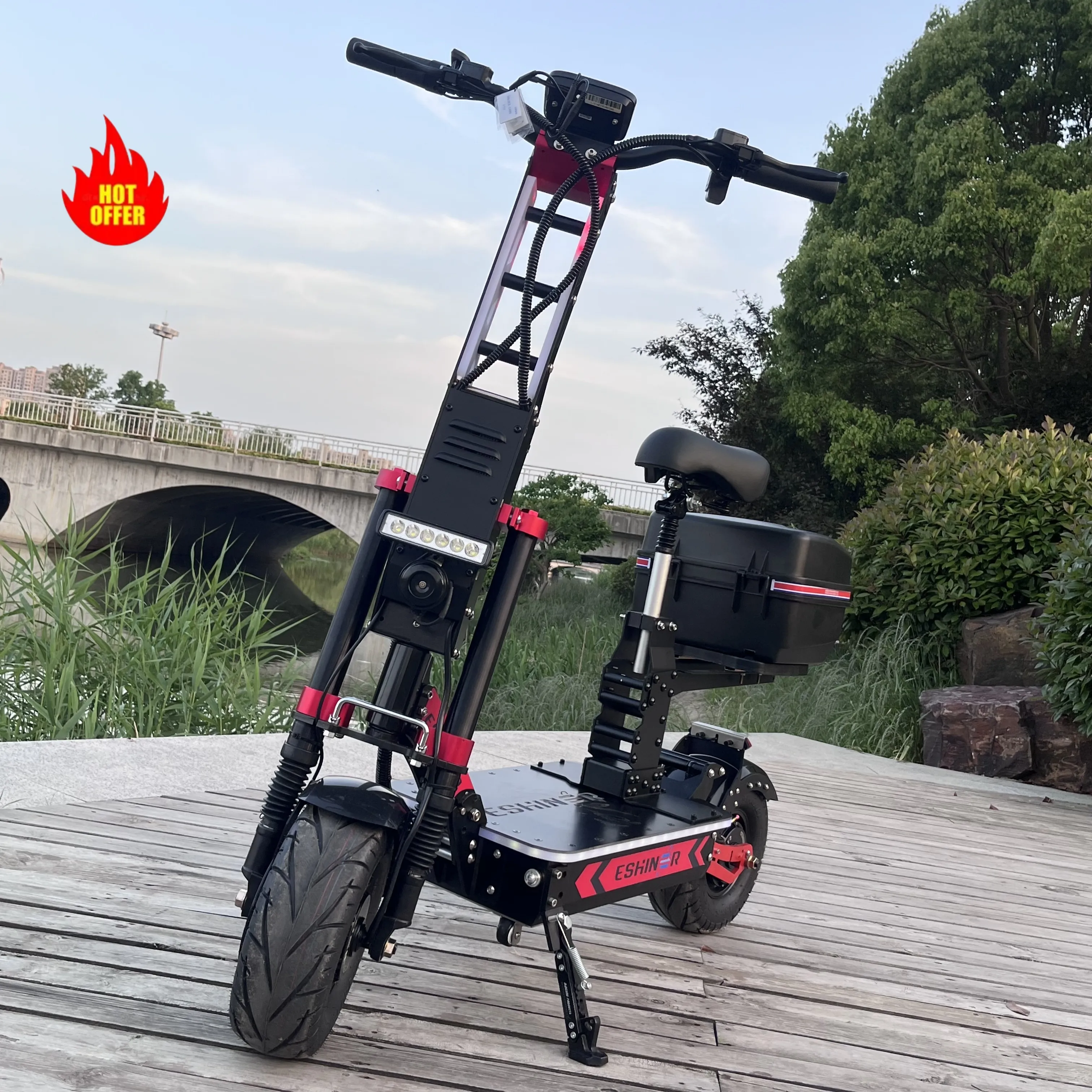 Ezhiner Rider 8 72 В 8000 Вт 50Ah Aldut электрический скутер 10000 Вт высокоскоростной 14-дюймовый большой внедорожный мини-скутер с фарами