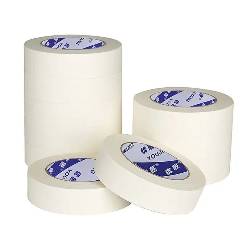 Youjiang mục đích chung nhà sơn 2 inch màu trắng Crepe giấy masking tape