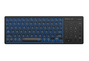 Teclado táctil retroiluminado RGB con Bluetooth tipo C, panel táctil recargable con panel numérico para iPad, tableta, teléfono inteligente, Android, iOS y Windows - Product Image 6