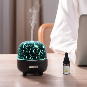 הקרנת כוכב usb <span class=keywords><strong>diffuser</strong></span> שולחן עבודה צבעוני לילה אור חיוני שמן ניחוח מכונת ספריי אדים אדים קטן מטהר קטן - Product Image 6