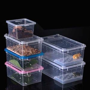 Sürüngen besleme kutusu böcek Habitat plastik Pet sürüngen muhafaza seyahat Habitat kutusu - Product Image 6