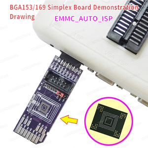 Hot Sale BGA153/169 SD-EMMC Interface 8bit 1.8V RT809H-<strong>ISP</strong> Detachable Simple Reading Adapter Board - Product Image 3