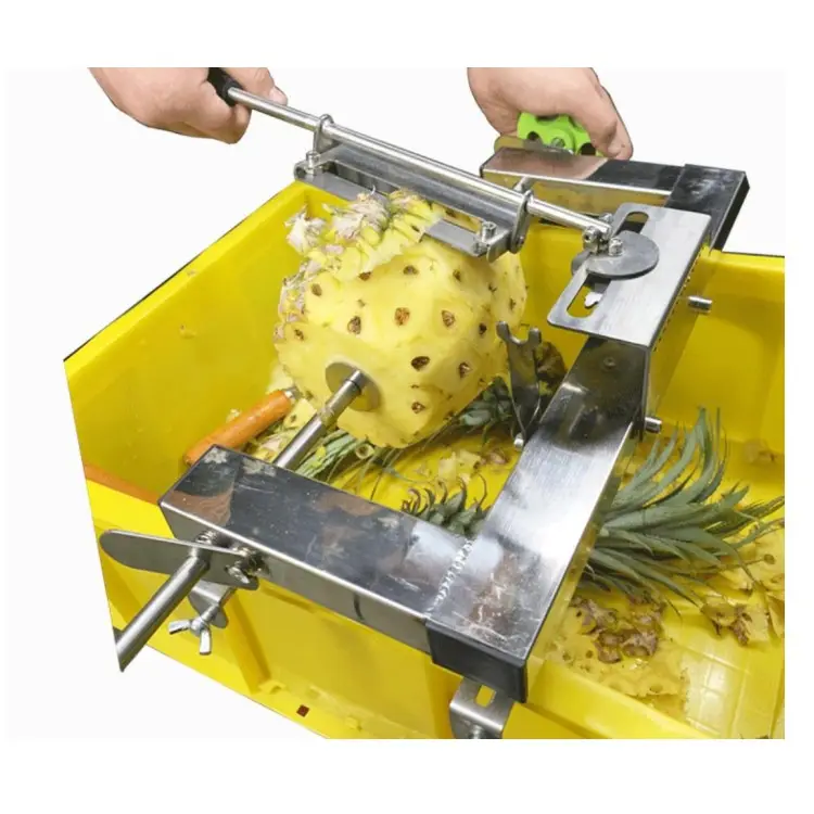 Wholesale Papaya Pineapple fresh manual pineapple peeling machine pineapple peeler peeling cantaloupe machine