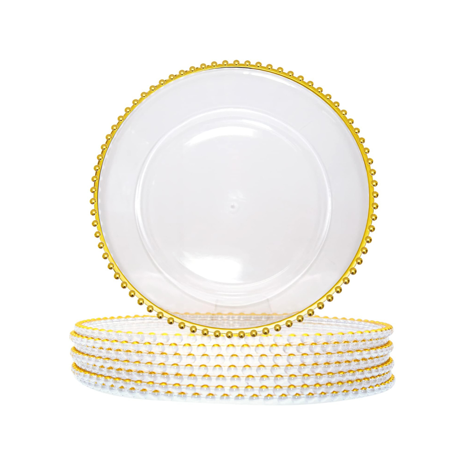 Clair avec des perles argentées
