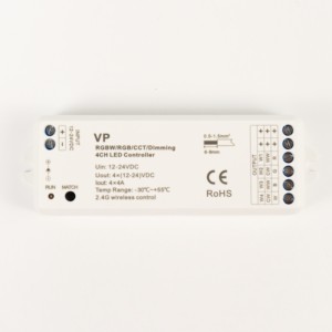 Dc12-24V V3 Vp светодиодный Pwm диммер Rgbw Rgb контроллер 12/16A 24V 12V R8 RT9 4 зоны 2,4G Rf для 3/4Ch Светодиодная лента - Product Image 4