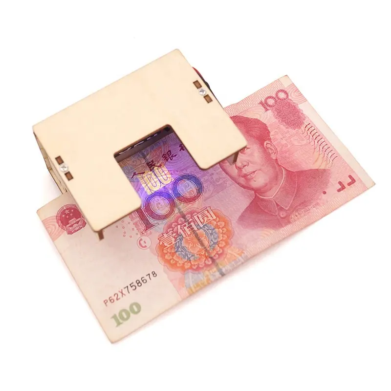 School children learning Stem educational science diy toys currency detector